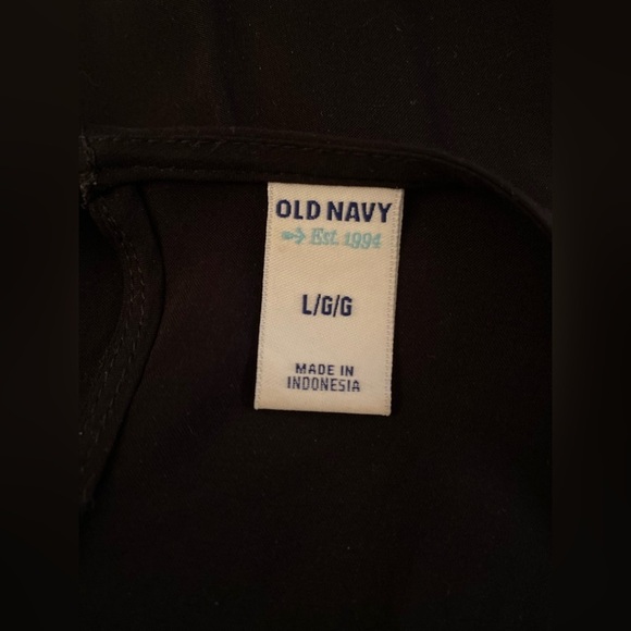Old Navy black tunic dress with elastic cinch waist. Back keyhole  button - Picture 11 of 12
